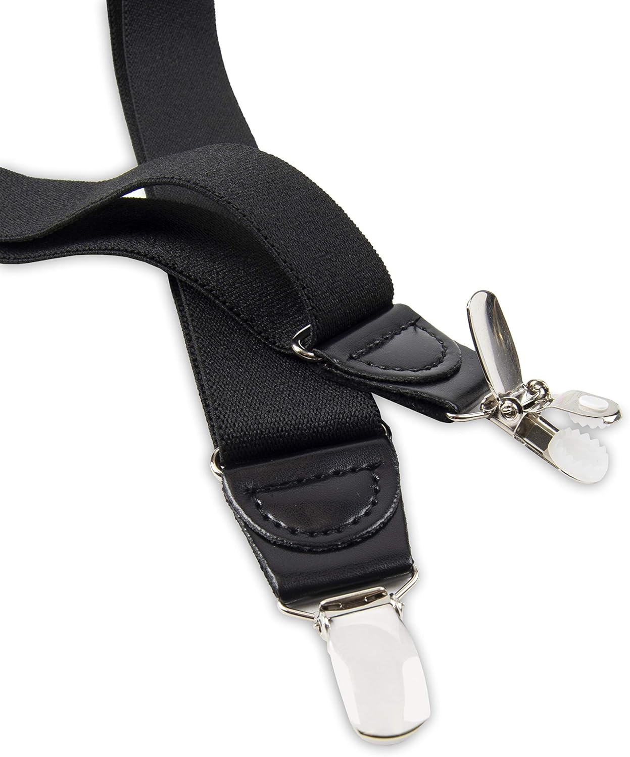 DOCKERS mens Solid Suspender One Size, Black