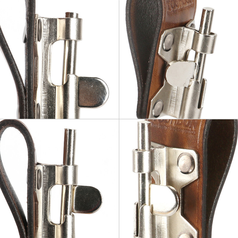 Tourbon Leather Tools Carrier J Hook Drill Trowel Power Cord Metal Belt Holster
