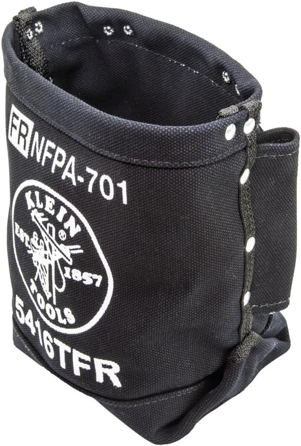 Flame-Resistant Tool Bag with Durable Double Reinforced Bottom, 11×9.6×2.1-Inch