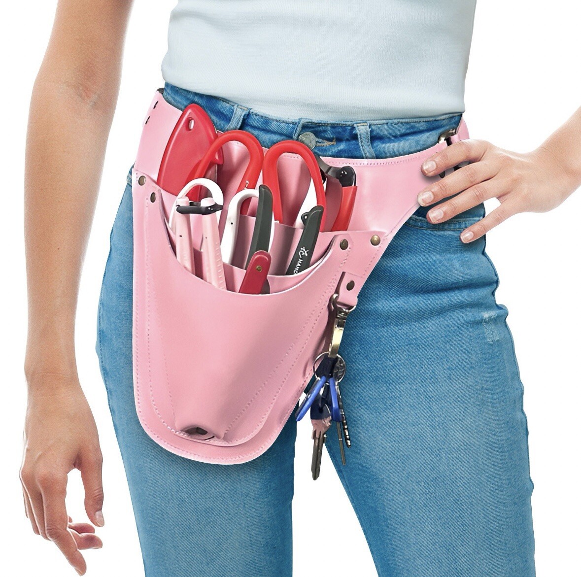 Leather Tool Belt for Florist/Gardener Tool Pouch, Tool Bag Leather Tool Pouch