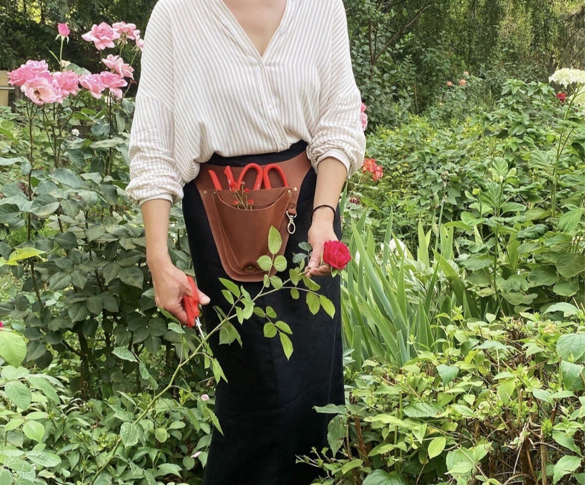 Leather Tool Belt for Florist/Gardener Tool Pouch, Tool Bag Leather Tool Pouch