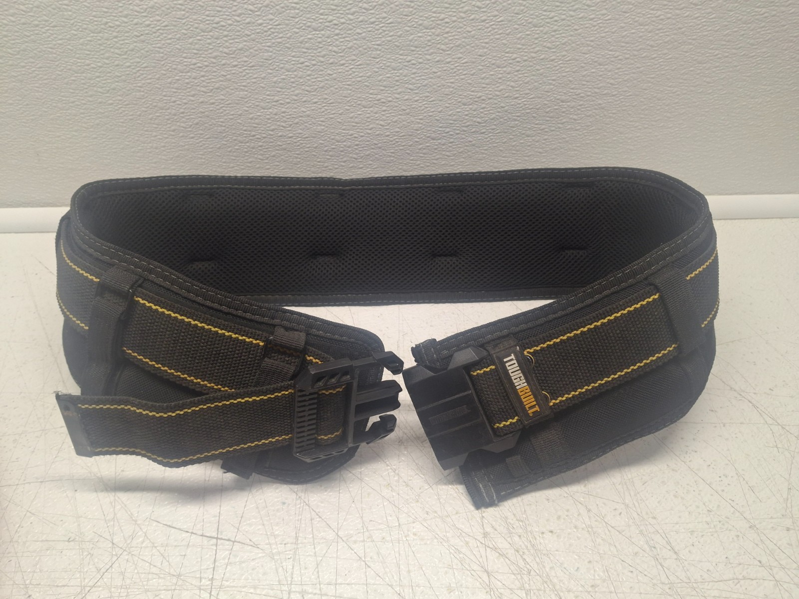 Tough Built Tool Belt Black Yellow Adjustable