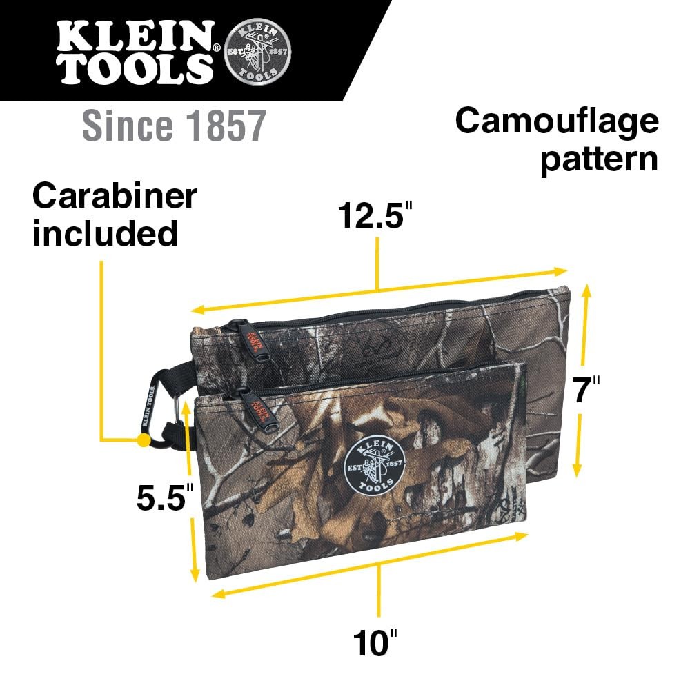 55560 Zipper Bags, Camo Bags are 12.5 and 10-Inch, 1680d Ballistic Weave Camo…