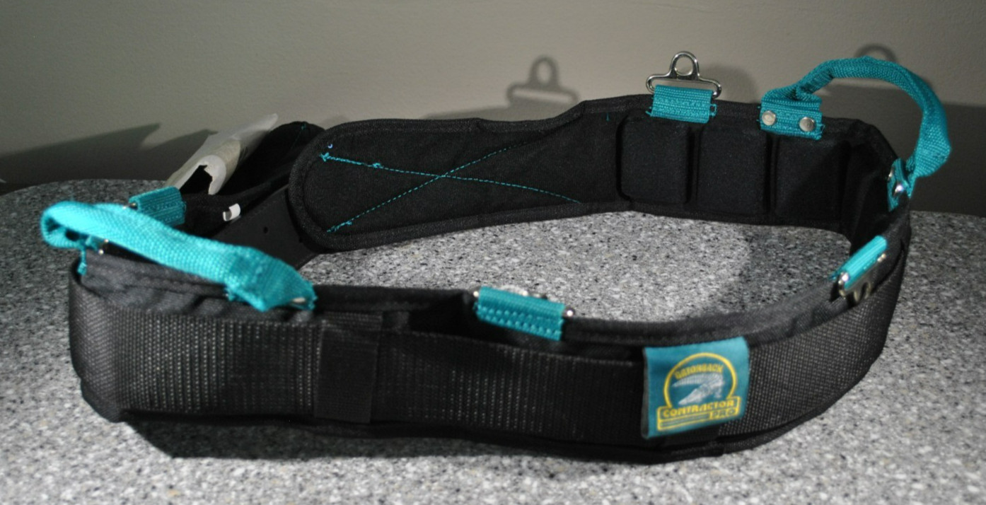 New (Sz S) Contractor Pro Gatorback Pro-Comfort Back Support Tool Belt