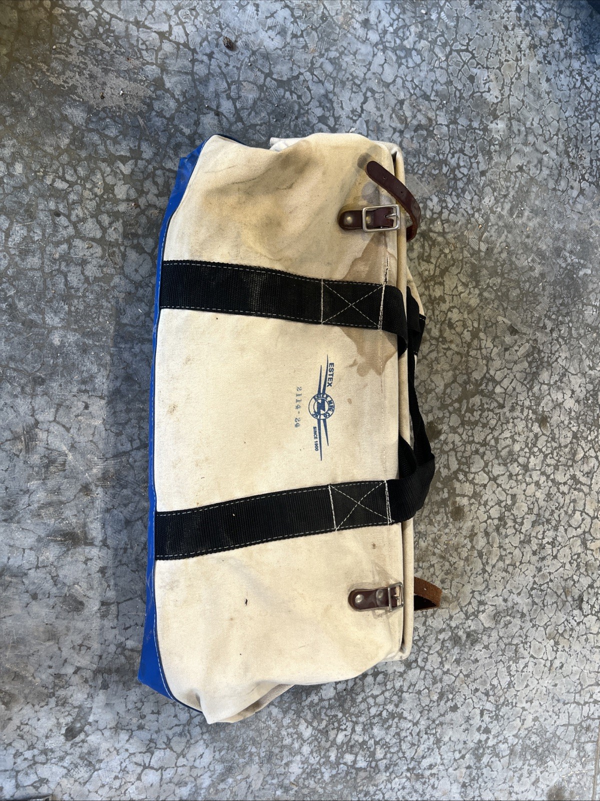 Estex Heavy Canvas Tool Bag Large 2114-20 Electrician Lineman Bag Tools