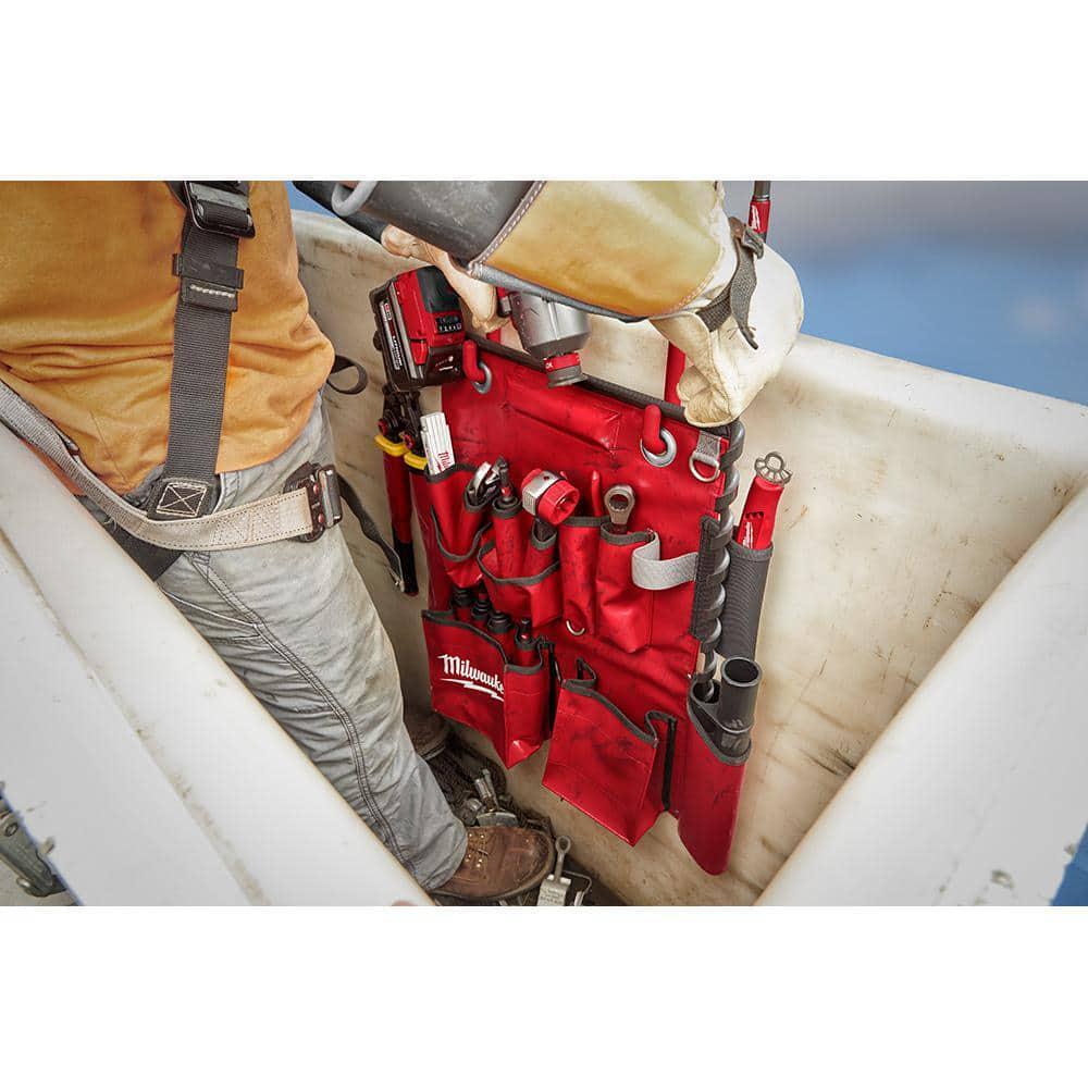 Tool Apron Milwaukee Linemans Compact Aerial Easy Hand-Tool Organization Durable