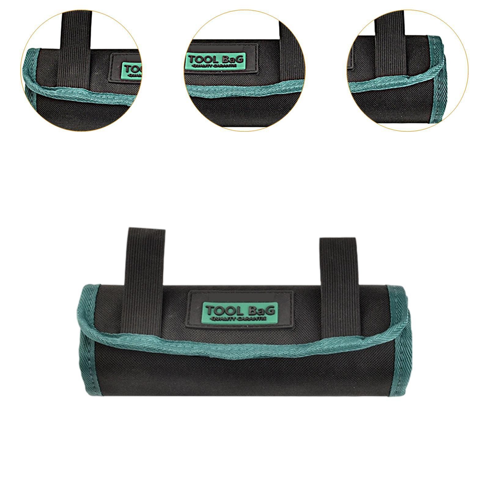 Handheld Roll Up Pouch Tool Kit Organizer Oxford Cloth Tool Bag with Multiple