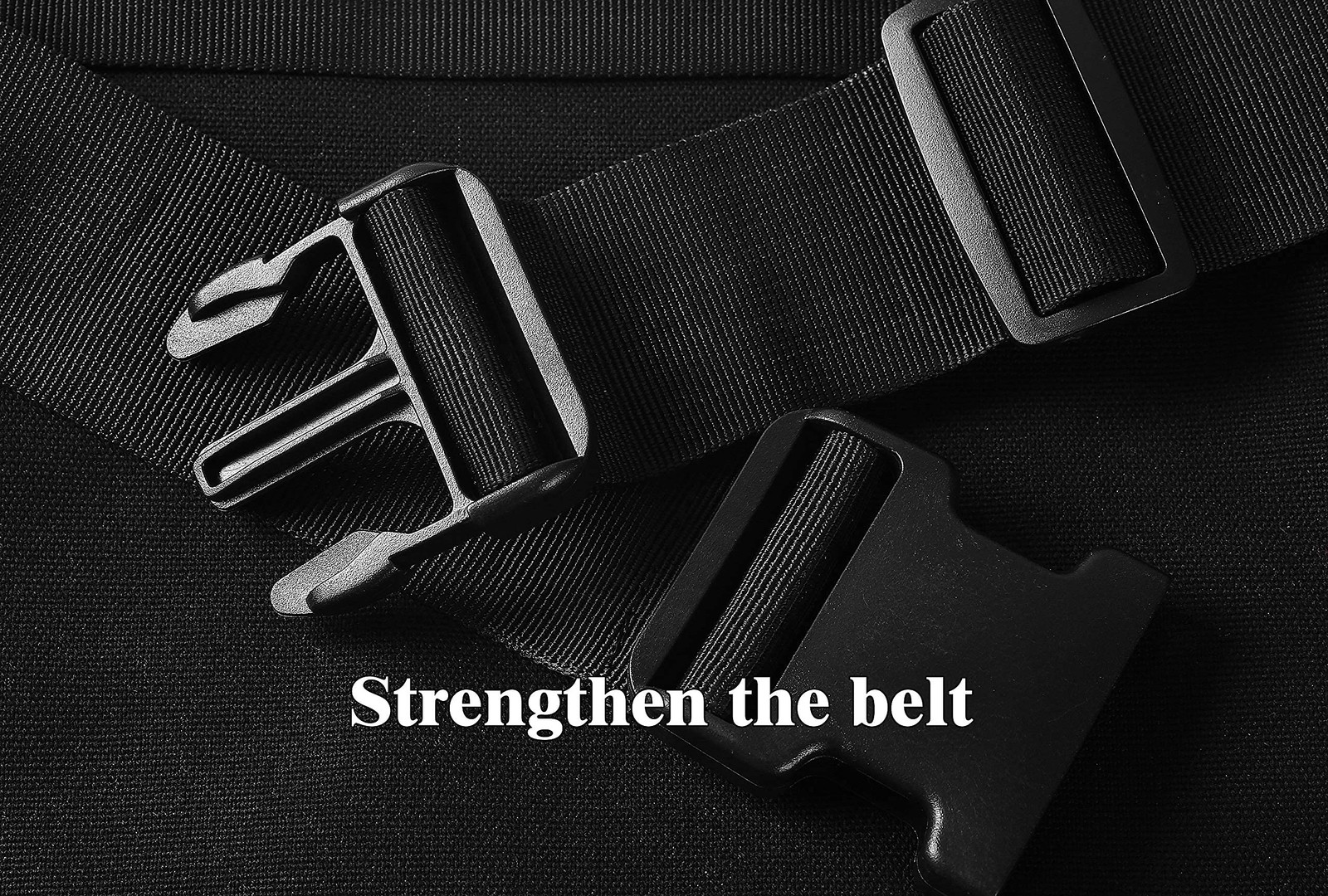VIDAR TOOLS 6-Pocket Single Side Tool Belt 11.4*9.8*0.5inch, Black