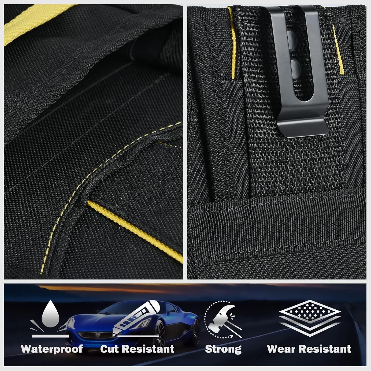Organizer Tool Pouch Multi-Purpose Wrapping Tool Bag Mini Work Holder Heavy-D…