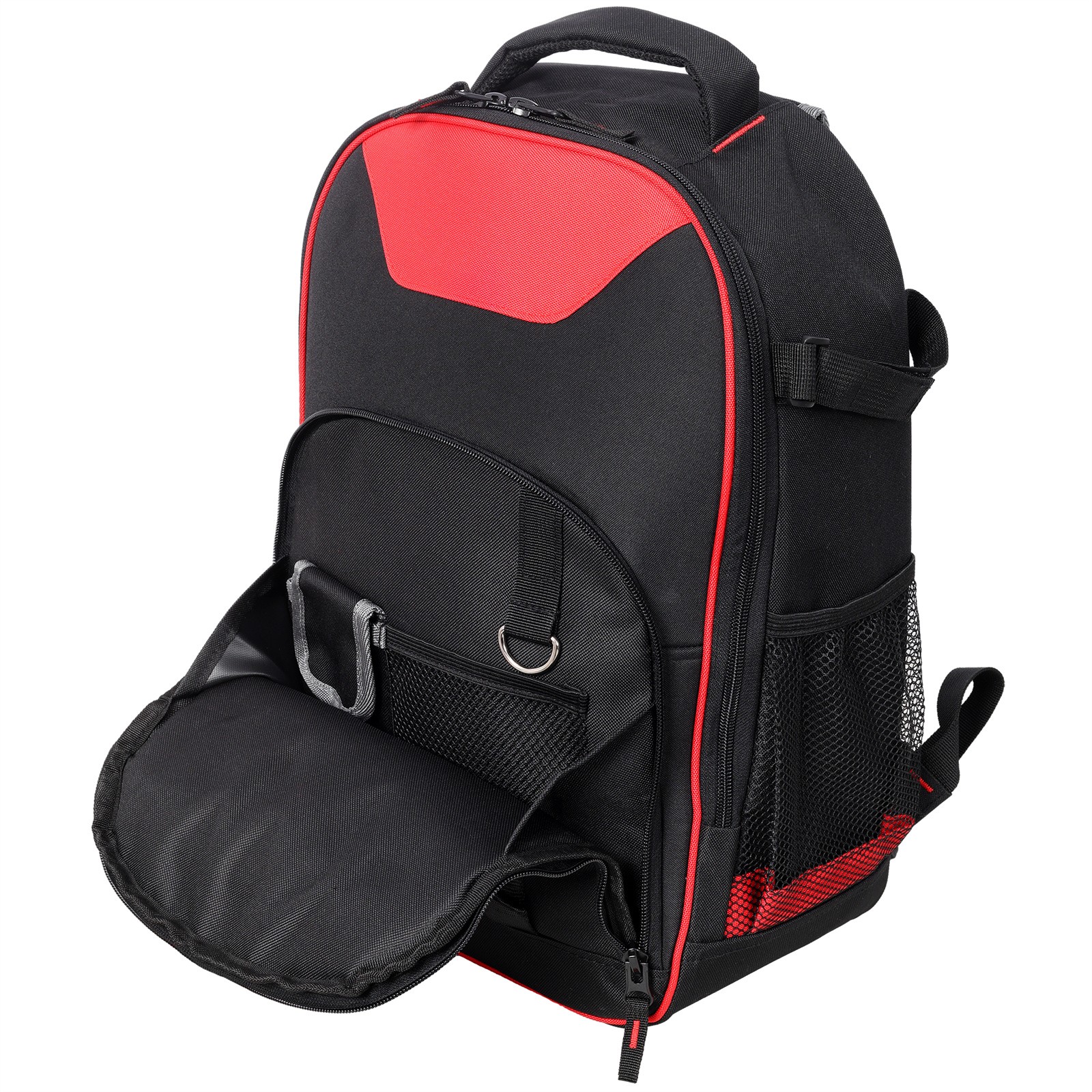 Tool Backpack Oxford Cloth Tool Bag with Multiple Pockets 55lbs Capacity