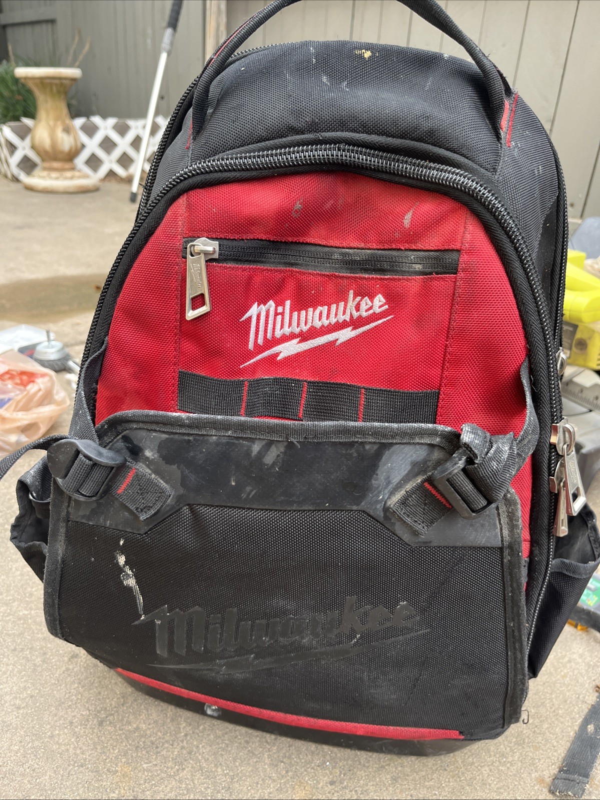 Milwaukee Impact Resistant, Waterproof Ballistic Hard Bottom Job-Site Backpack