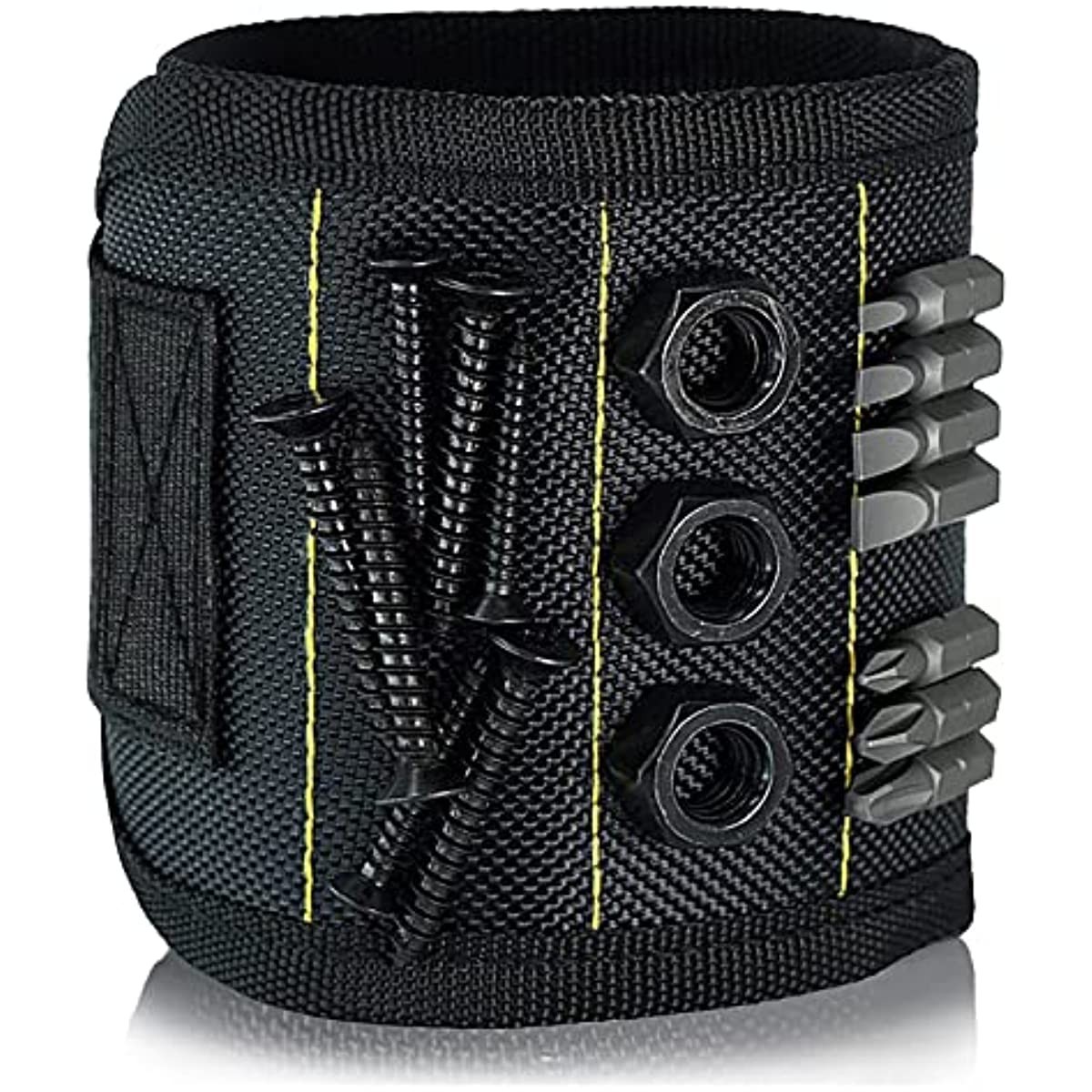 Magnetic Wristband for Holding Screws,Nails，Drilling Bits,Wrist Tool Holder Be