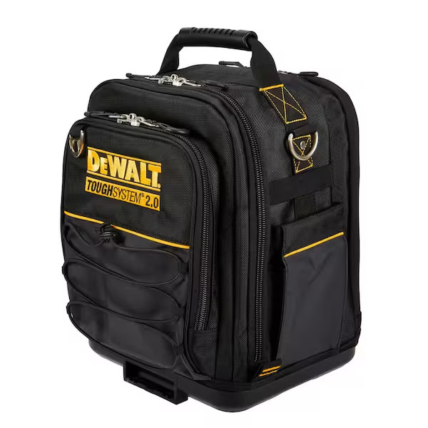 DEWALT TOUGHSYSTEM 2.0 Compact Tool Bag, 11 in., 25 Pockets, Modular, Black