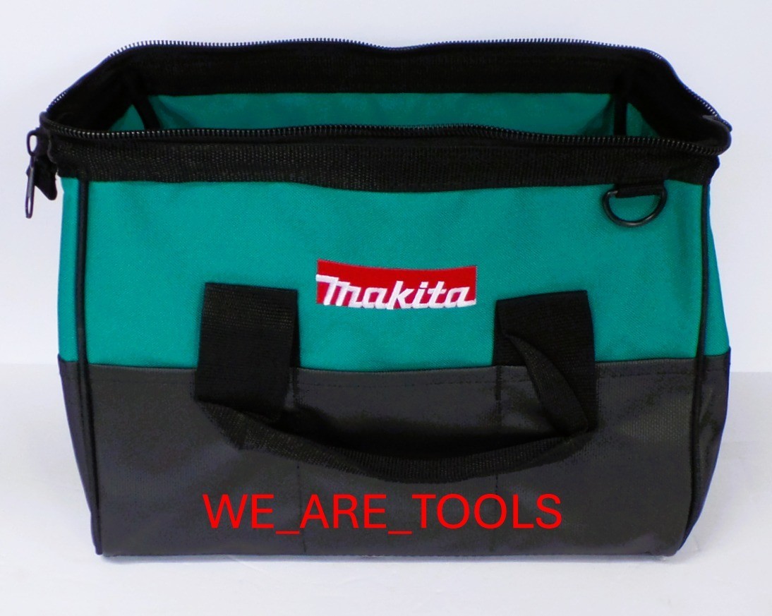 2) Makita 14″x 9″ x 11 Tool Bags/Case 8 Pockets Fr 18V Drill, Saw 18 Volt Strap