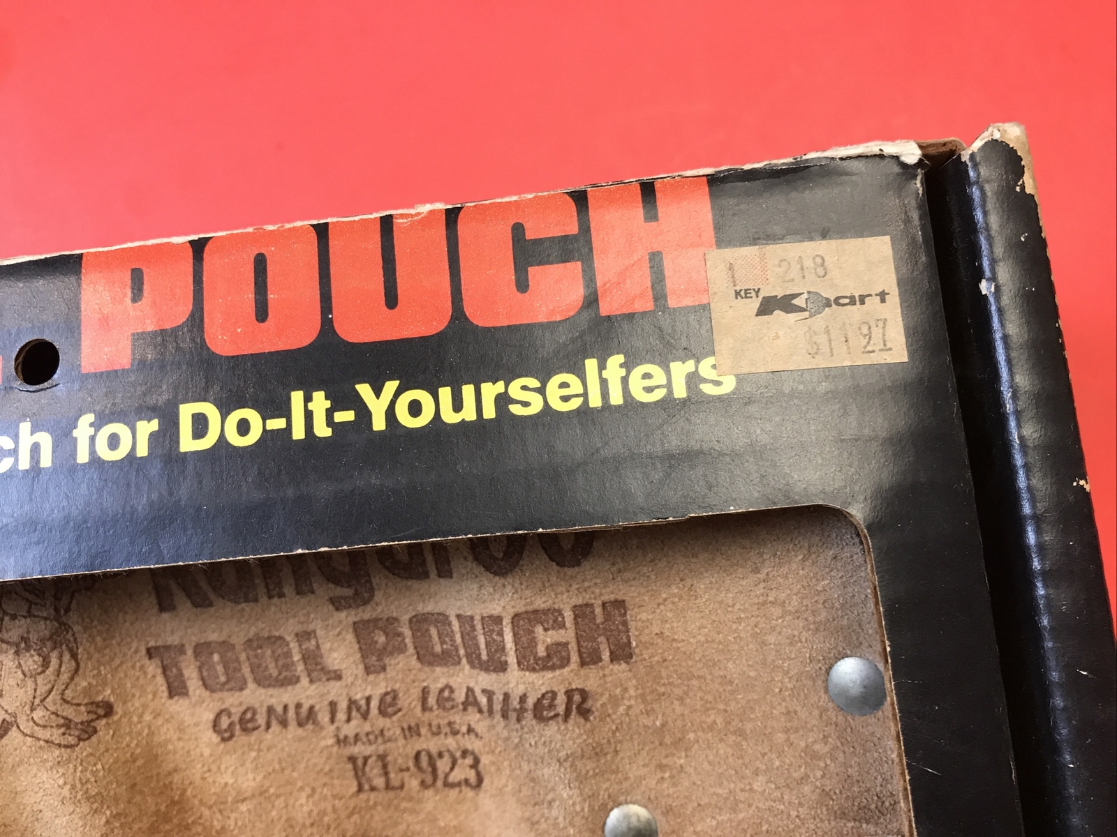 RARE! VTG NEW IN BOX, NEVER WORN! Kangaroo Tool Pouch, Genuine Leather Pro-Style