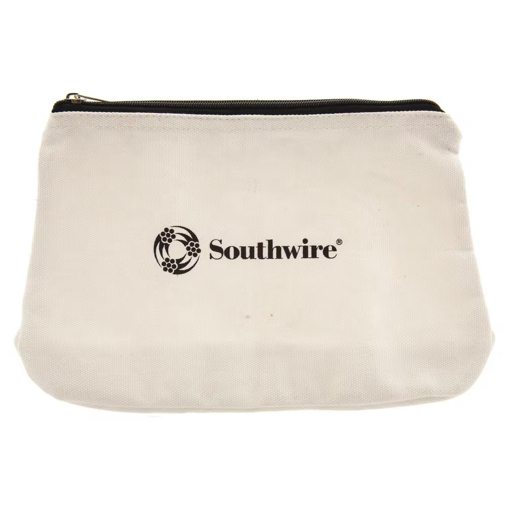 12 in. Canvas Zipper Bag Tool Pouch