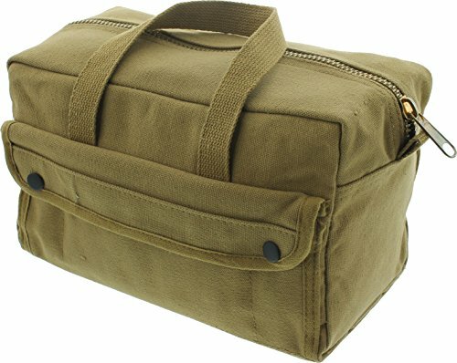 Coyote Brown Heavyweight Canvas Mechanics Standard Tool Bag 11″ x 7″ x 6″