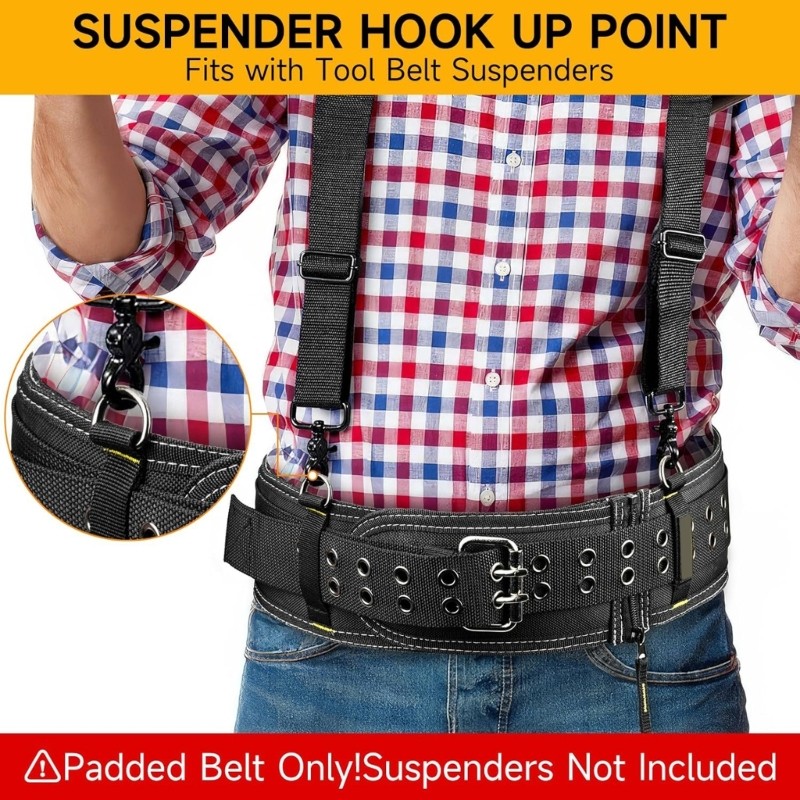 Professional Tool Organizers Belt With Reinforced Stitching And Steel Hardware