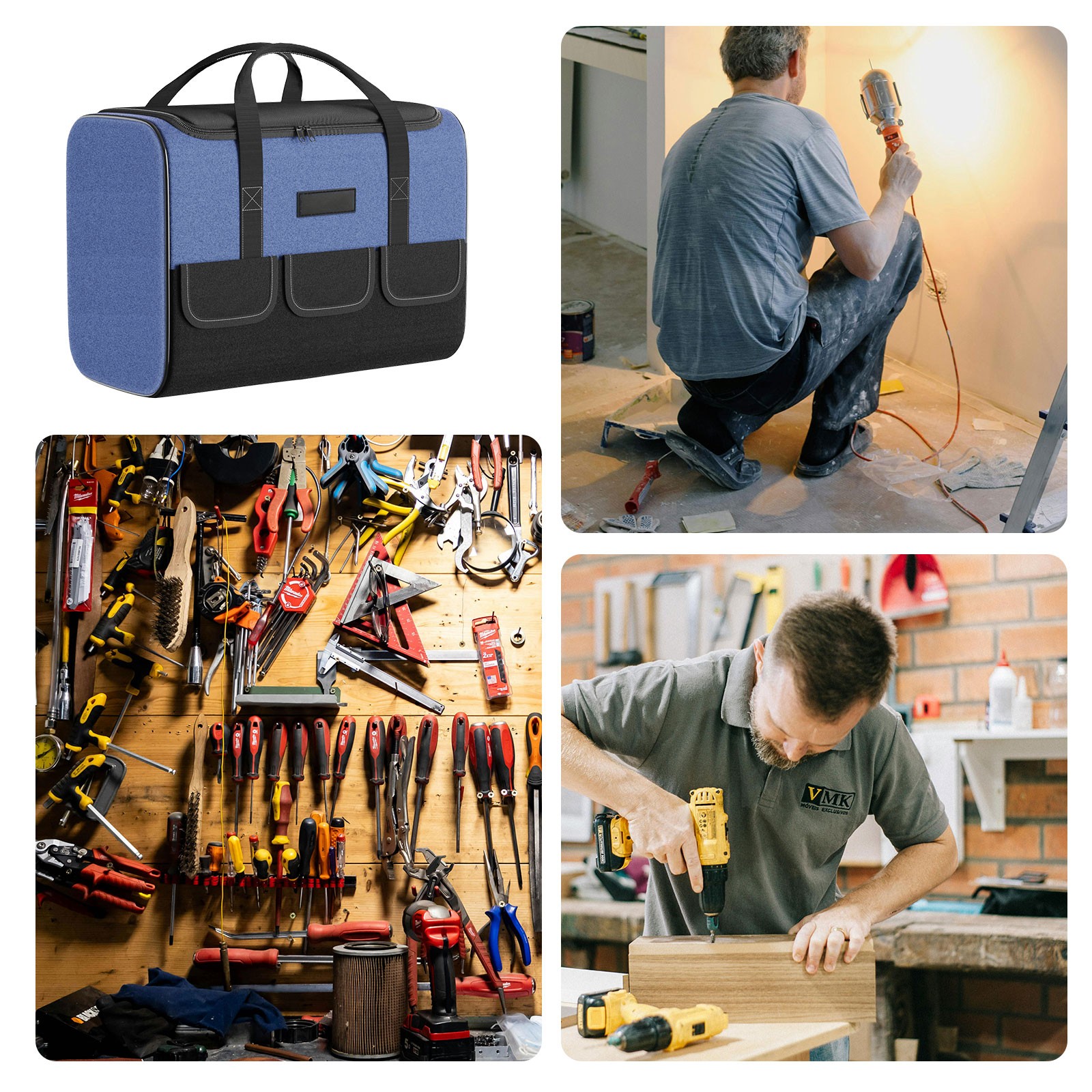 Portable Tool Bag Heavy Duty Multifunctional Large Capacity Storage Bag Outdoor