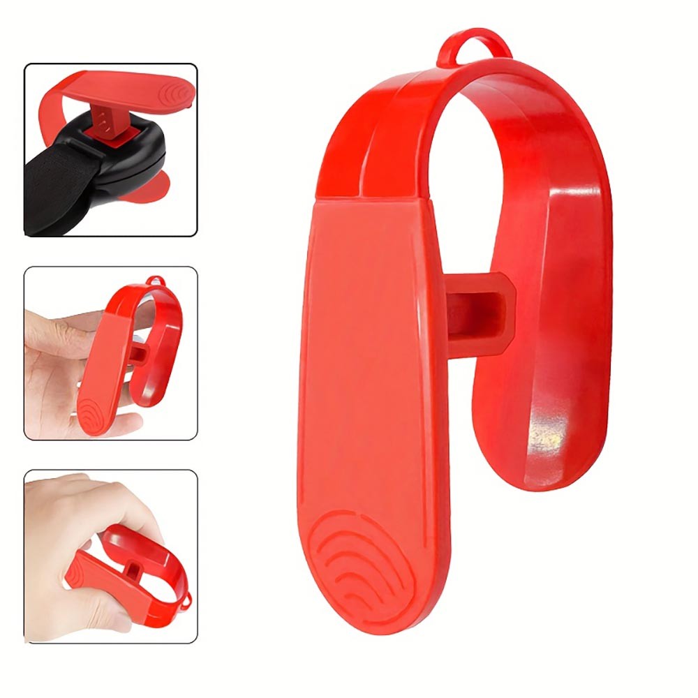 Durable Easy-To-Use Efficient Slip-Proof Car Seat Belt Buckle Release Tool – Red