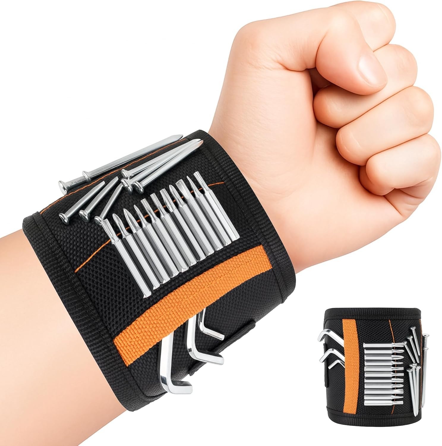 Magnetic Wristband for Tools Strongest Wrist Magnet Screws Nails 1 Pocket