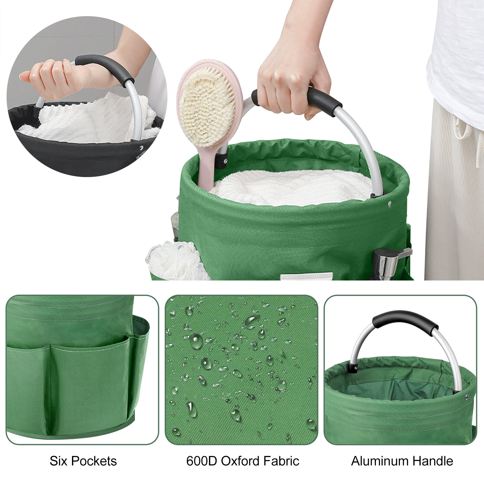 Portable Garden Tool Organizer Bag – Foldable Storage Basket for Car Wash Picnic