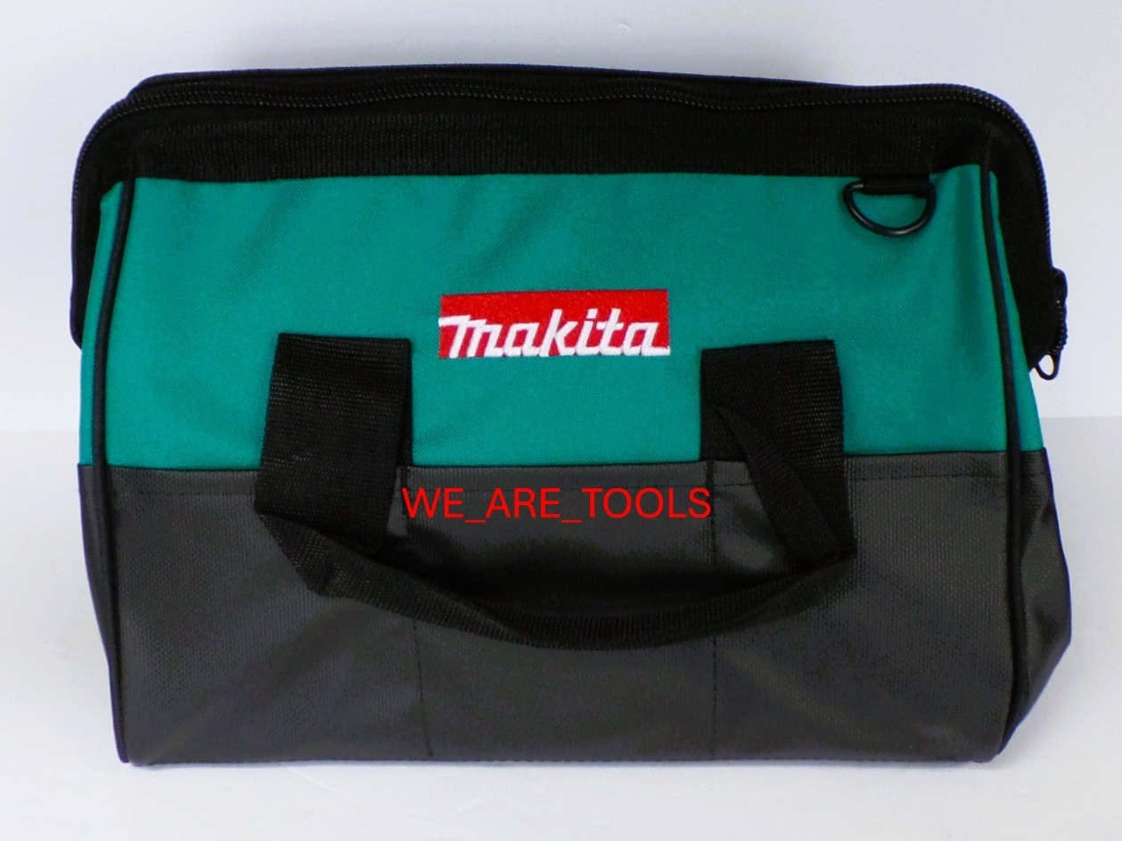 2) Makita 14″x 9″ x 11 Tool Bags/Case 8 Pockets Fr 18V Drill, Saw 18 Volt Strap
