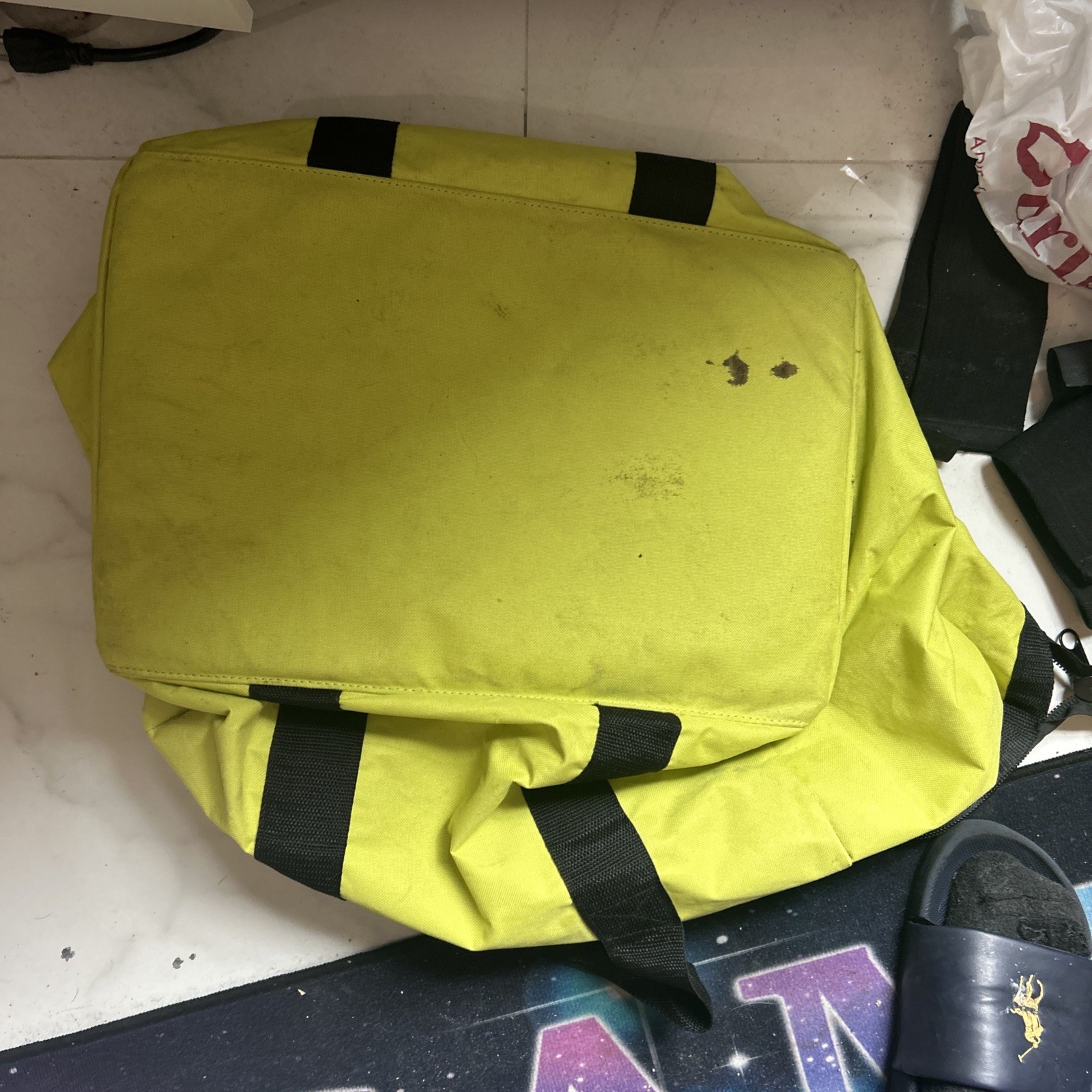 Ryobi 903209044 Contractor Canvas Tool Bag – Large Neon Green Duffle