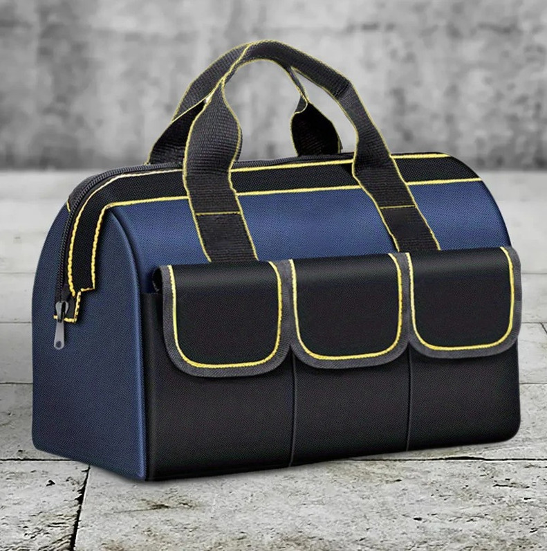 13-14 Inch Tool Bag Waterproof Electrician Toolkit Multi Pocket Storage Case