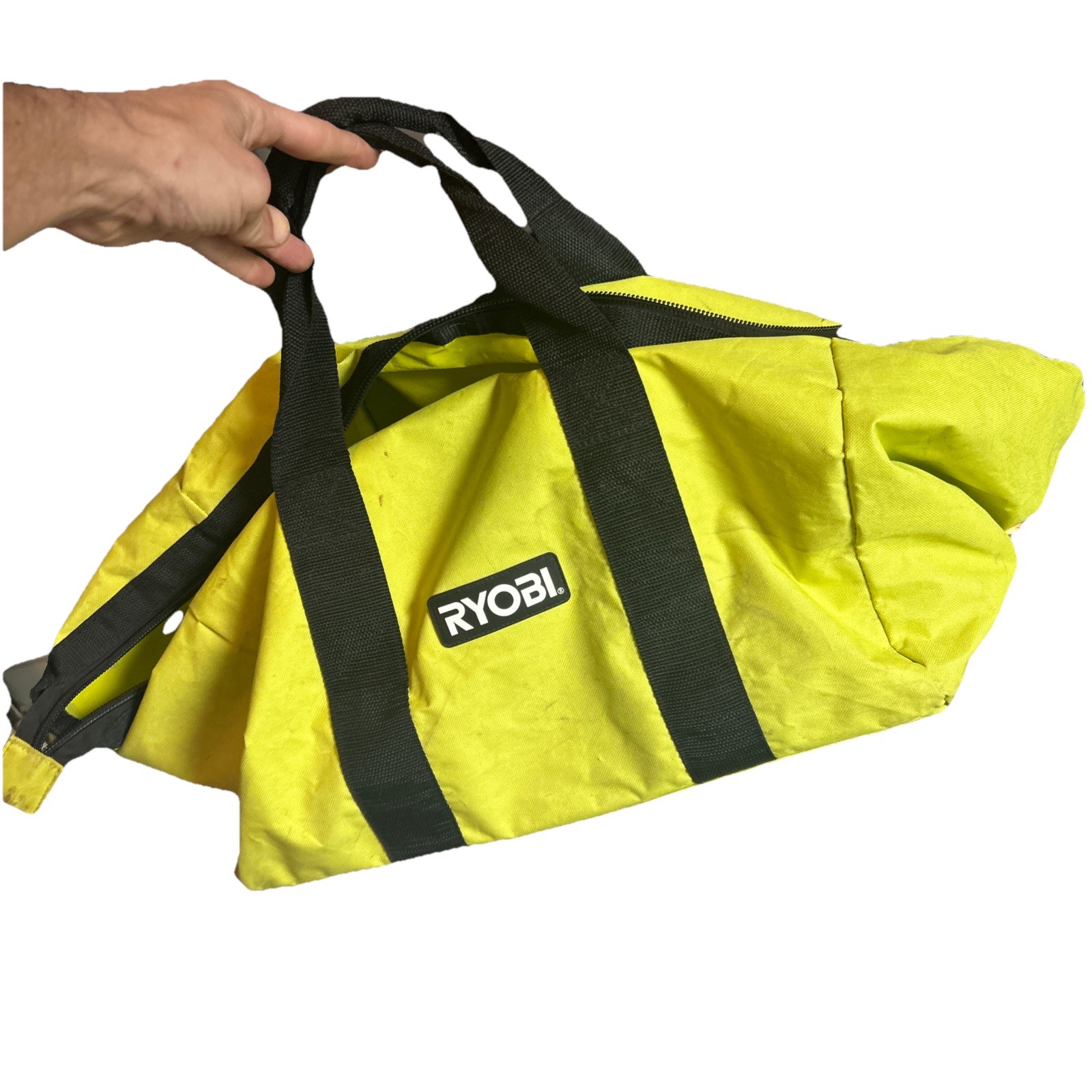 Ryobi 903209044 Contractor Canvas Tool Bag – Large Neon Green Duffle