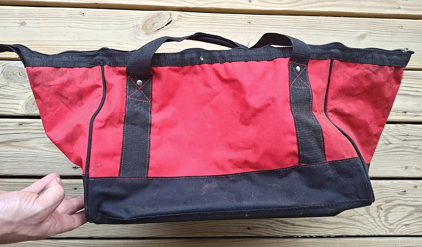 20V Craftsman 18x11x10 Red And Black Large Tool Bag (Padded Bottom) With Handle