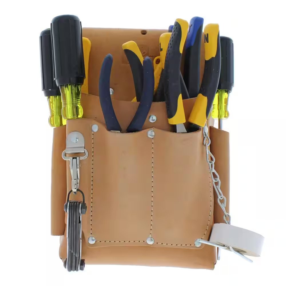 7 In. W 7-Pocket Electrician’S Tool Bag