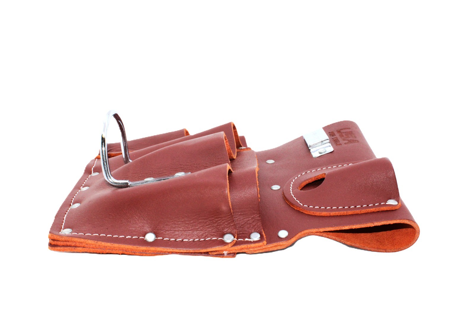 Drywall Tool Pouch – Leather Tool Belt Pouch with Tape Holder ( Right Side )