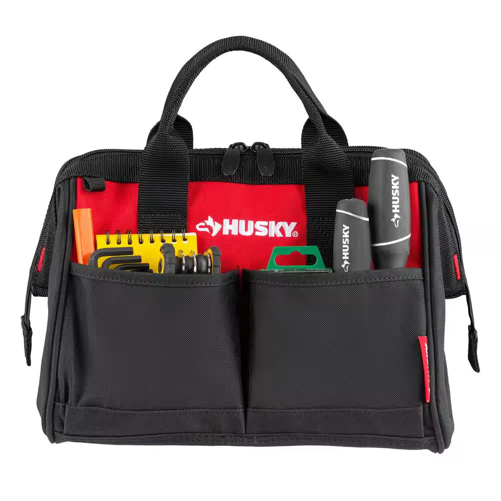 Husky Husky 12 in 4 Pocket Zippered Tool Bag