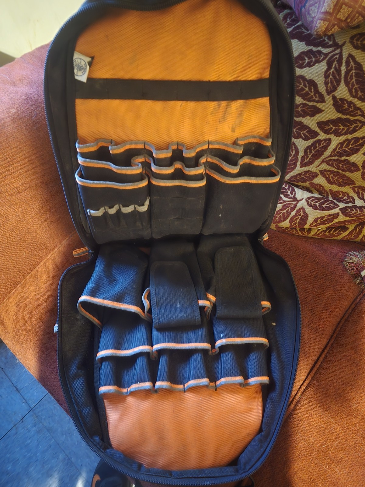 Klein Tools Tradesman Pro 39-Pocket Backpack Electricians Tool Bag