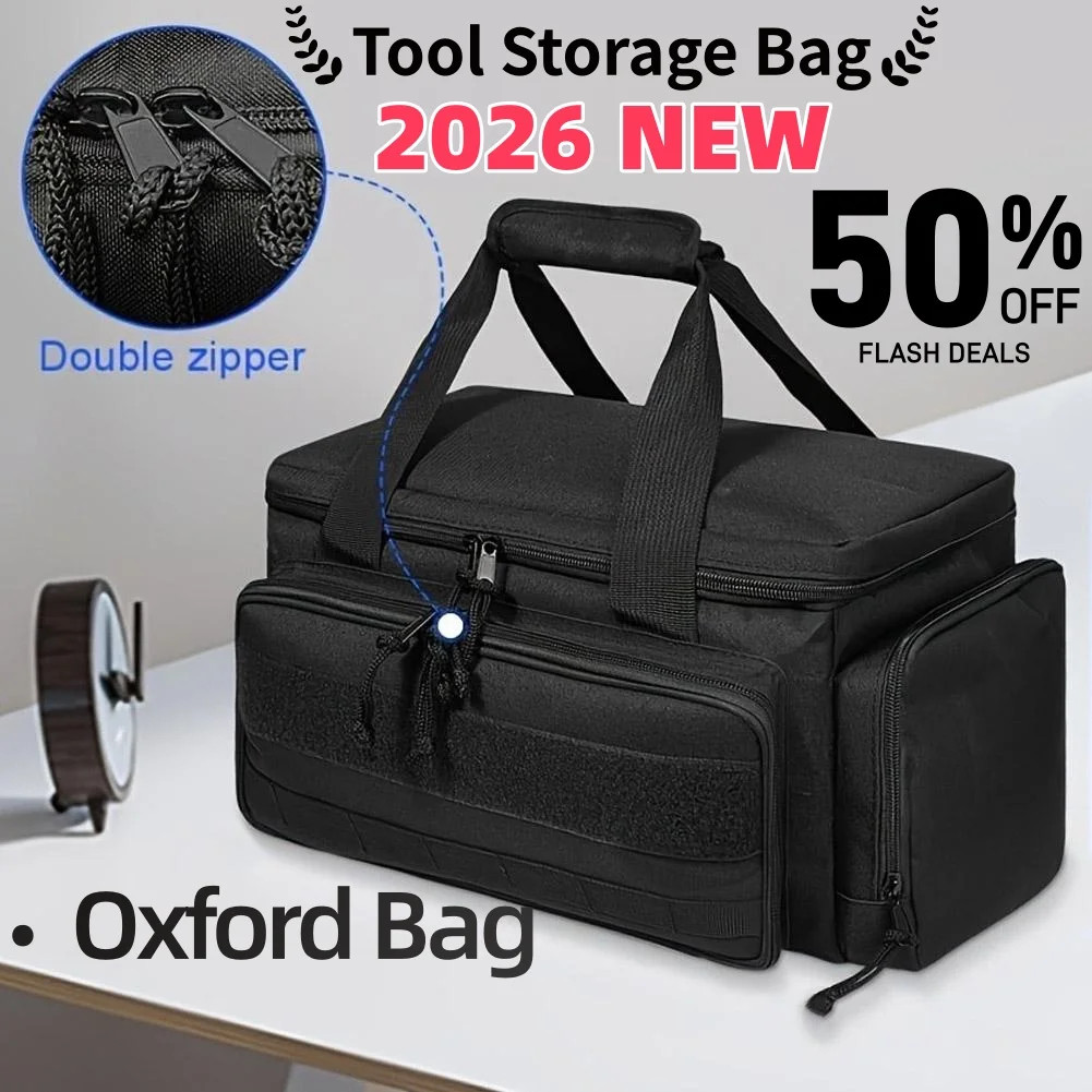 High-capacity Tool Storage Bag Comfortable Handle Thick Padded Base Easy Carryin