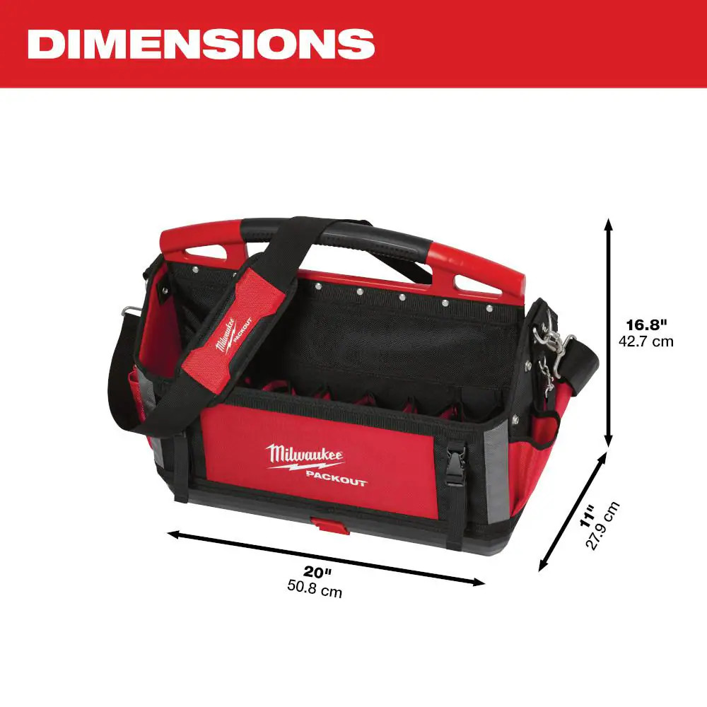 20 In. PACKOUT Tote with Tool Bag