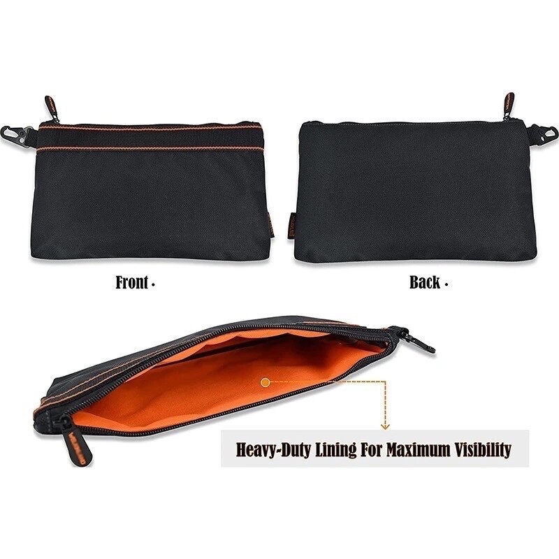 Zipper Pouch Tool Bag Heavy Duty Utility Tote Storage Lining Pouch Travel Repair