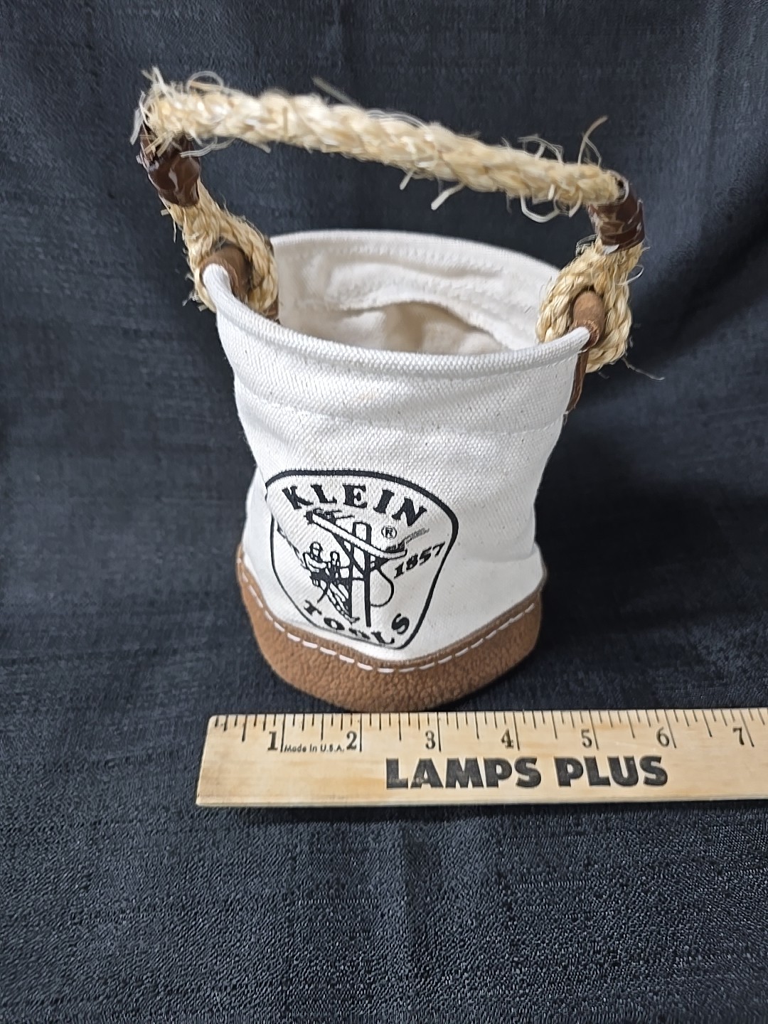 Heavy Duty Mini Bucket with Leather Bottom