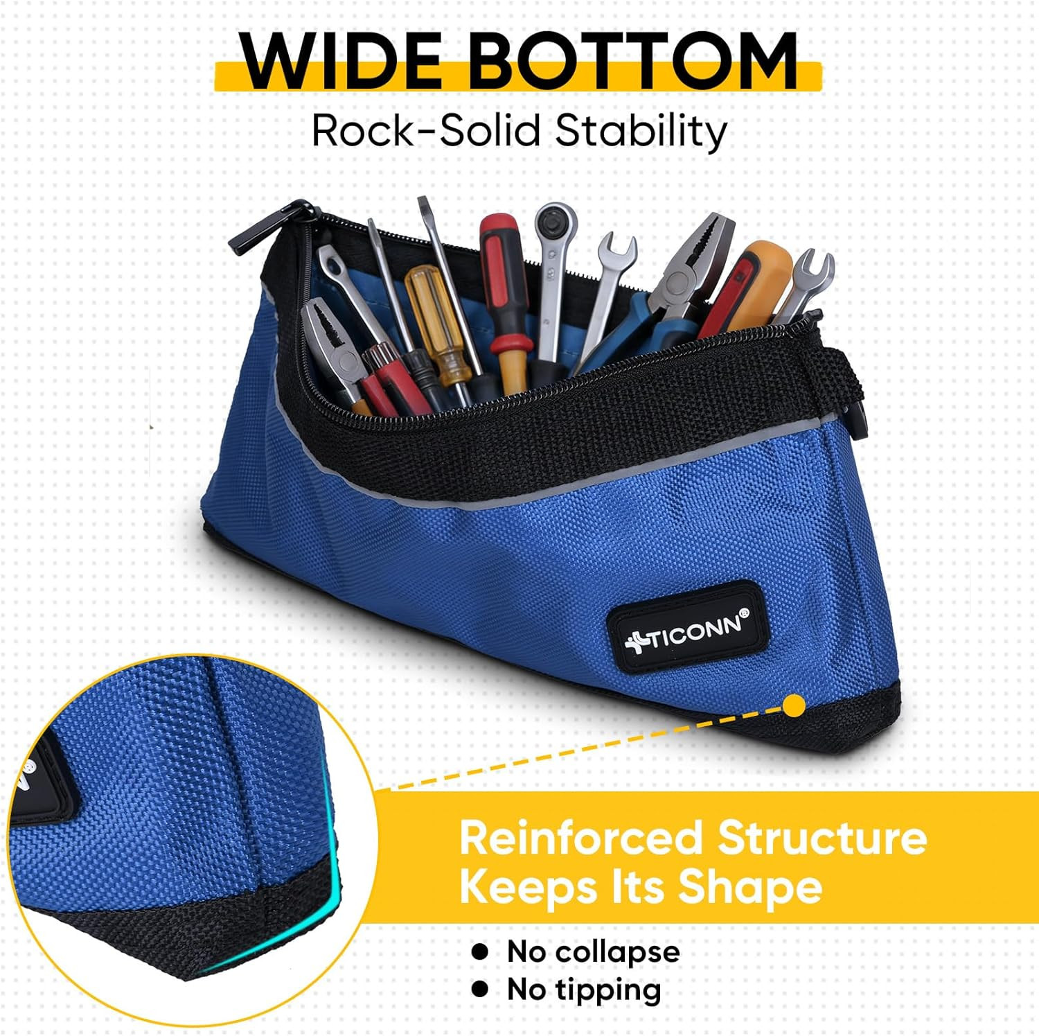 Tool Pouches With Zipper 1680D Oxford Small Tool Bags Waterproof Utility Bag NEW