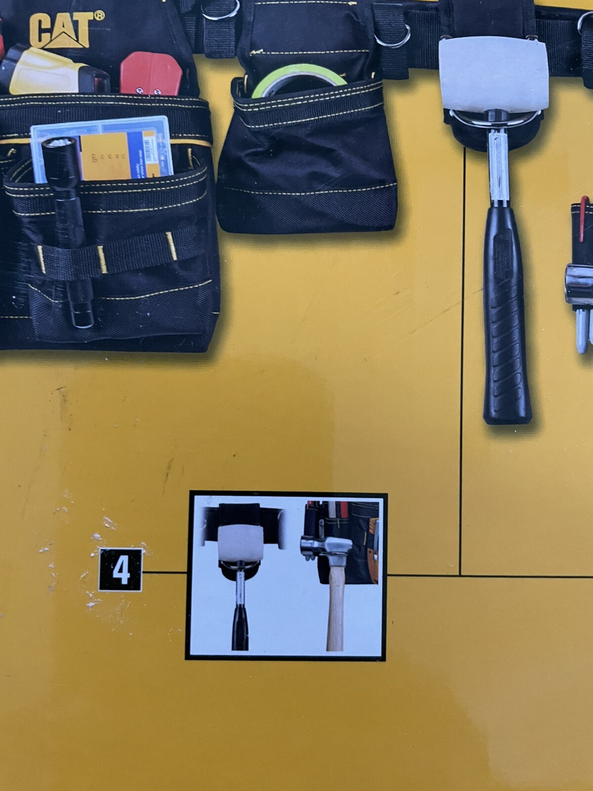 2X CAT CATERPILLAR Tool Belt Muti-Purpose 32 To 48 in 2-Bag 19-Pocket Constrc