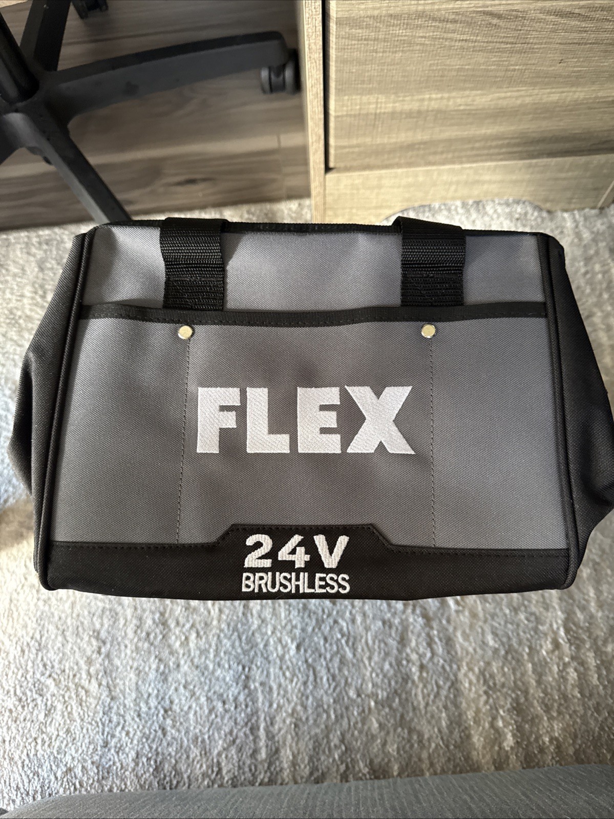 FLEX 24V Brushless Tool Bag 12”x 9”x 9” Medium Tool Bag Only (New From Kit) 005