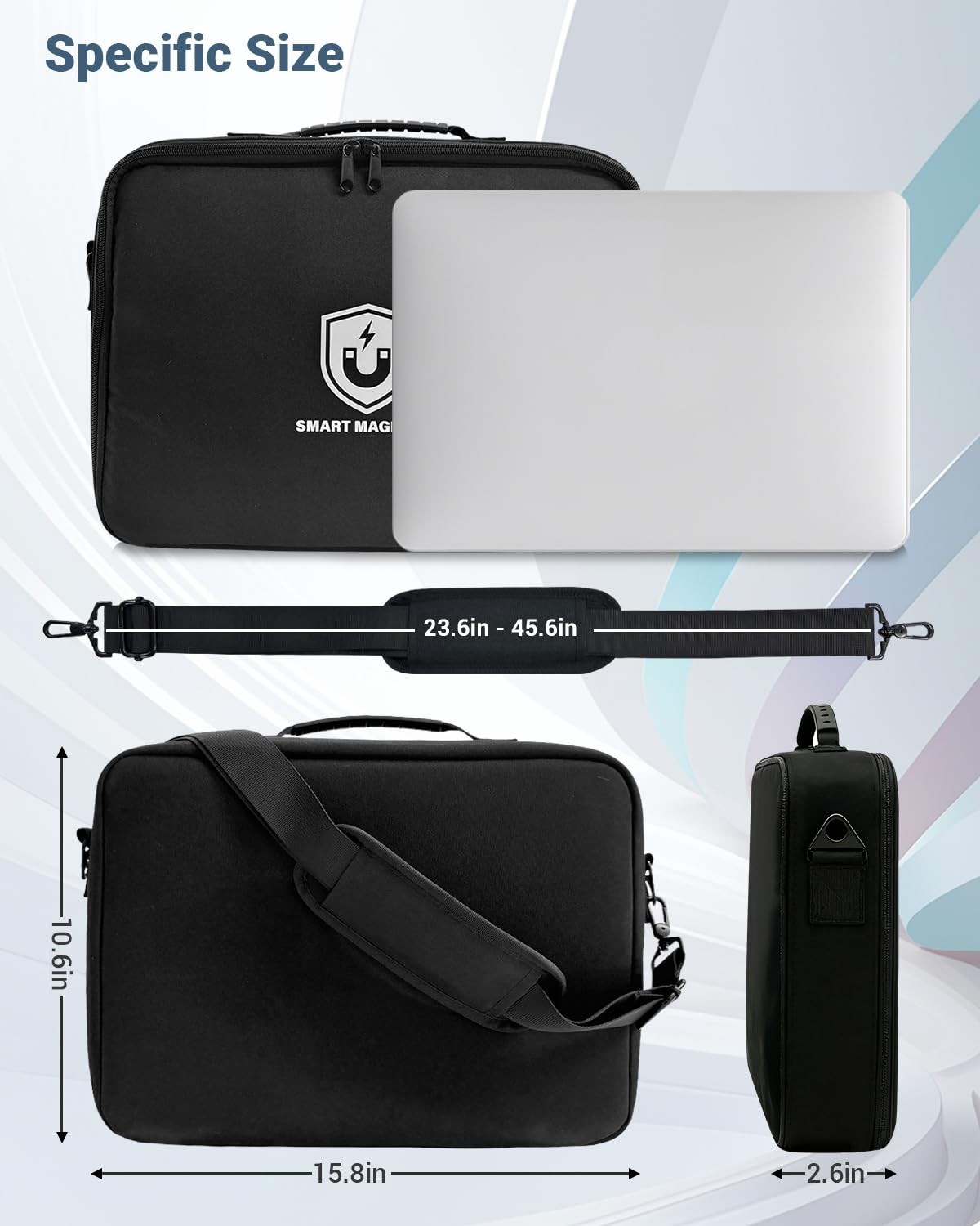 Magnetic Laptop Stand Bag, Portable Magnet Laptop Holder With Handle for Flat…