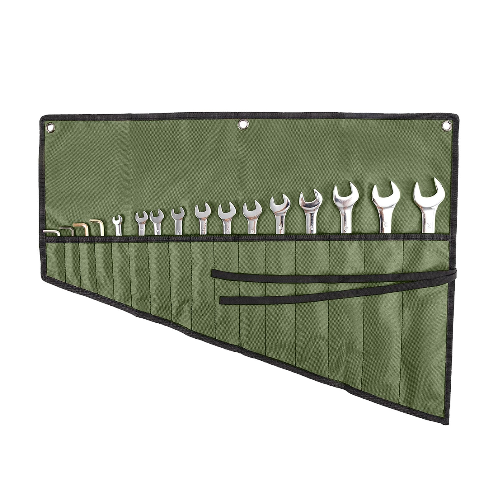 Wrench Organizer,Tool Roll Pouch – 16-Pocket Waterproof Oxford Cloth Wrench R…