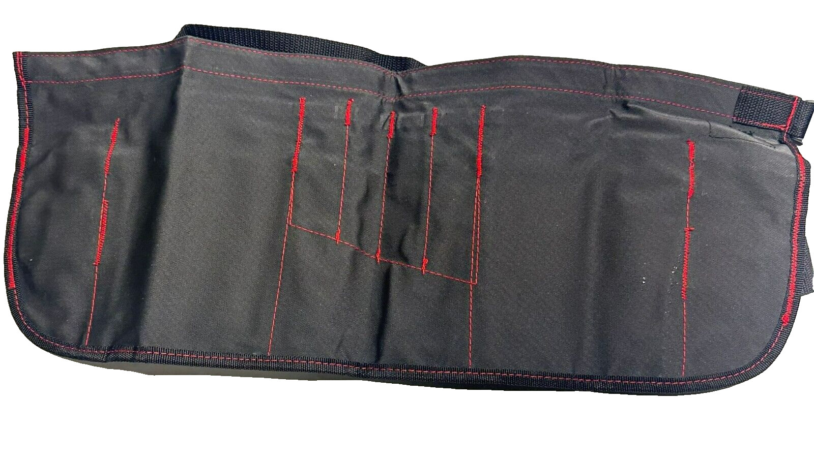 King Roy Adult Nylon 13-Pocket Super Waist Tool Apron Work Belt Black Red