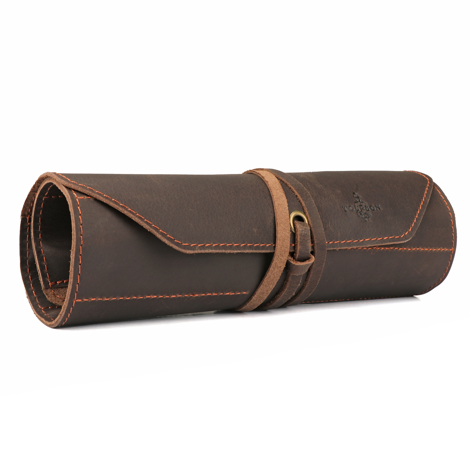 TOURBON Leather Rollup Workshop Carpenter Carving Tool Organizer Holster Storage