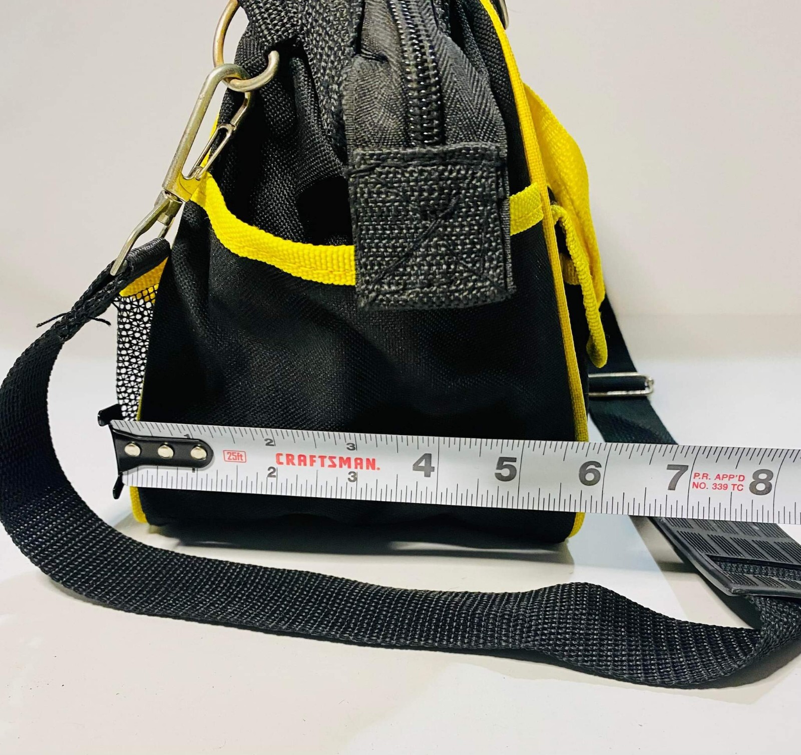 GreatNeck 21044 Essentials Black And Yellow Tool Set Bag