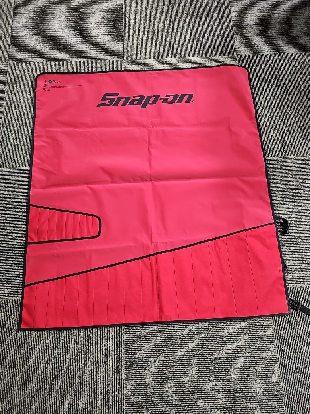 LARGE! SNAP ON C-110D RED CANVAS BAG POUCH ROLL PAKKB093 OEX724KB