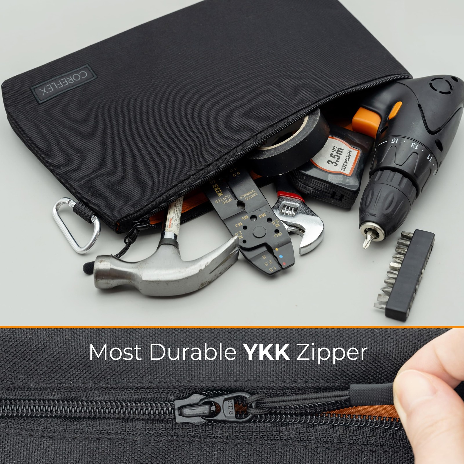Premium Tool Pouch Zipper Bag, Small Tool Bag, Multipurpose Storage pouch, He…