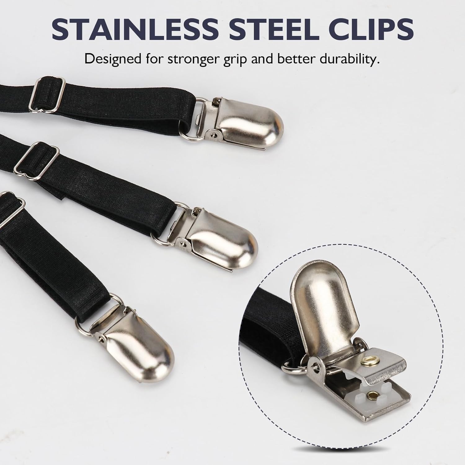 Shirt Stays For Men, Police And Military, Elastic Non slip…